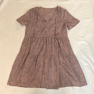 Cheetah Baby Doll Dress